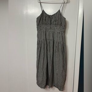 Lucky Brand Black and White Gingham Sundress